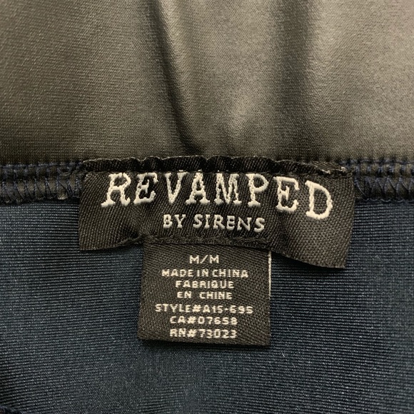 Revamped | Faux Leather Midnight Blue Skirt - Picture 5 of 6